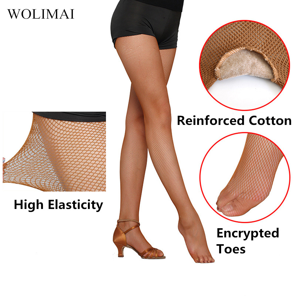 Fishnet Stocking Women - Professionele Latin Dance Visnetten Teensokken Net