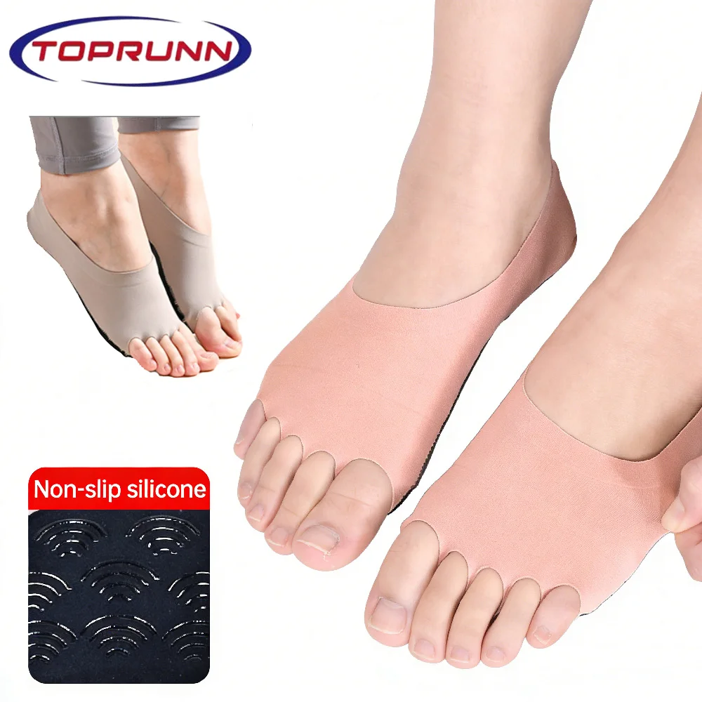 Grip Sock Yoga - 1 paar teenloze yogasokken voor dames,
