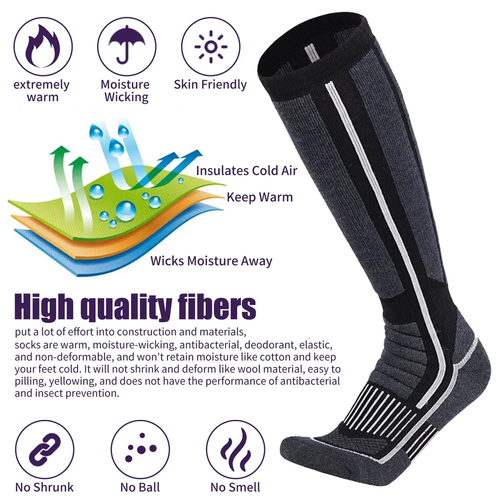 Xqqmxx 1 Paar Ski Sokken Skiën - Thermal Sock Winter recensie en prijs