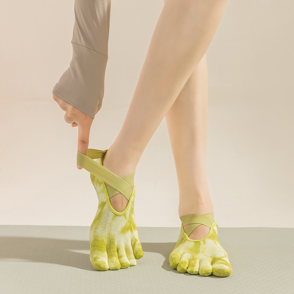 Tie-Dye damessokken met vijf v - Toe Sock Split recensie en prijs